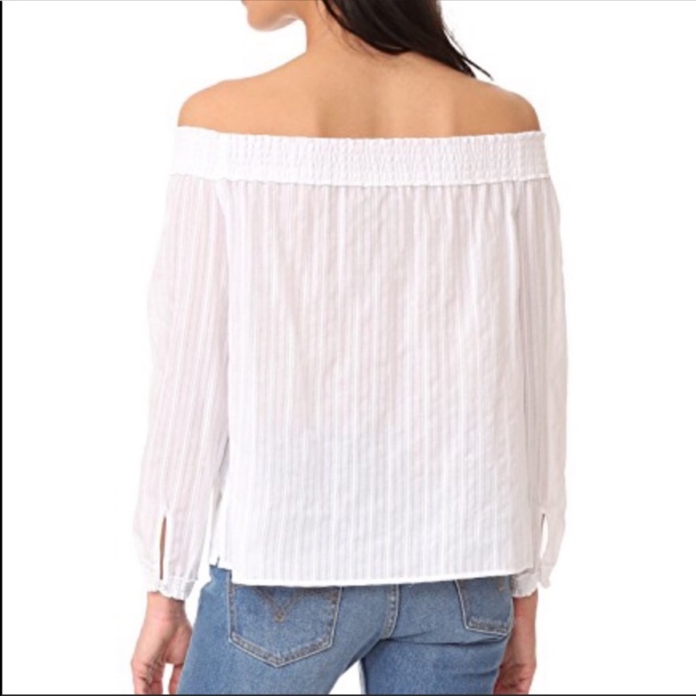 Rag & Bone off shoulder white cotton top Sz S NWT - Picture 4 of 4